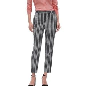 Banana Republic Avery Striped Linen Ankle Pants  Size 4